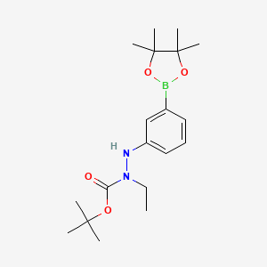 tert-Butyl 1-ethyl-2-(3-(4,4,5,5-tetramethyl-1,3,2-dioxaborolan-2-yl)phenyl)hydrazinecarboxylate