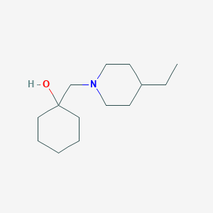 1-((4-Ethylpiperidin-1-yl)methyl)cyclohexan-1-ol