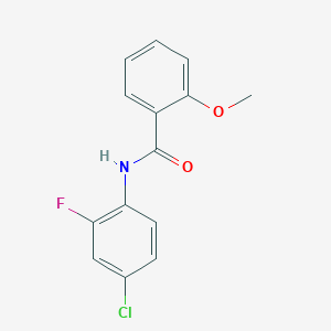 N-(4-chloro-2-fluorophenyl)-2-methoxybenzamide