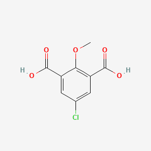 molecular formula C9H7ClO5 B13351786 5-Chloro-2-methoxy-1,3-benzenedicarboxylic Acid 