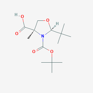 (2S,4R)-3-(tert-Butoxycarbonyl)-2-(tert-butyl)-4-methyloxazolidine-4-carboxylic acid