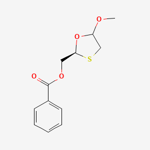 molecular formula C12H14O4S B13351833 ((2S)-5-Methoxy-1,3-oxathiolan-2-yl)methyl benzoate 