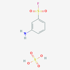 3-aminobenzenesulfonyl fluoride;sulfuric acid