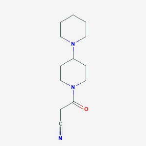 molecular formula C13H21N3O B13351859 3-([1,4'-Bipiperidin]-1'-yl)-3-oxopropanenitrile 