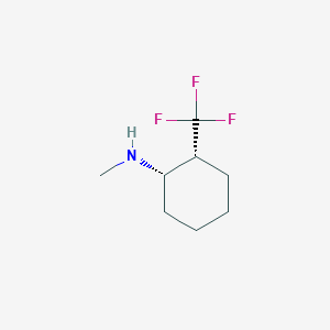 molecular formula C8H14F3N B13351862 (1S,2R)-N-Methyl-2-(trifluoromethyl)cyclohexan-1-amine 