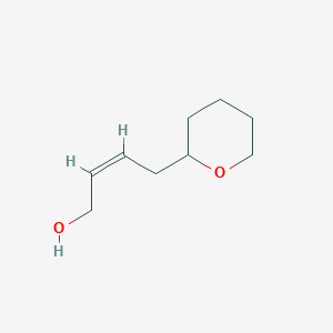 molecular formula C9H16O2 B13351869 (Z)-4-(Tetrahydro-2H-pyran-2-yl)but-2-en-1-ol 