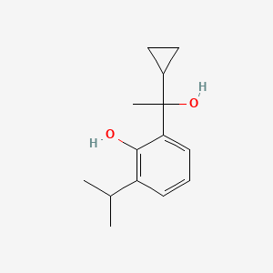 2-(1-Cyclopropyl-1-hydroxyethyl)-6-isopropylphenol