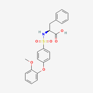 ((4-(2-Methoxyphenoxy)phenyl)sulfonyl)-L-phenylalanine