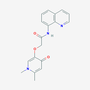 molecular formula C18H17N3O3 B13351933 2-[(1,6-dimethyl-4-oxo-1,4-dihydro-3-pyridinyl)oxy]-N-(8-quinolinyl)acetamide 