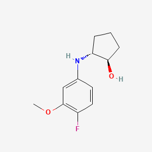 (1R,2R)-2-((4-Fluoro-3-methoxyphenyl)amino)cyclopentan-1-ol