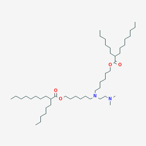 molecular formula C48H96N2O4 B13352032 ((2-(Dimethylamino)ethyl)azanediyl)bis(hexane-6,1-diyl) bis(2-hexyldecanoate) 