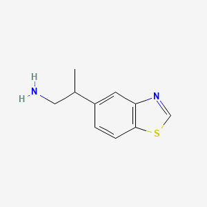 2-(Benzo[d]thiazol-5-yl)propan-1-amine