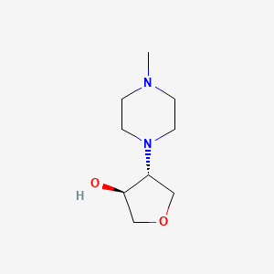 (3S,4R)-4-(4-methylpiperazin-1-yl)oxolan-3-ol