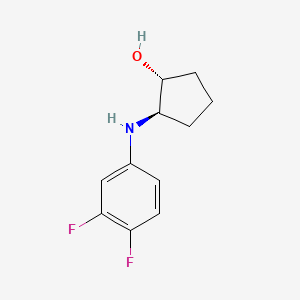 (1R,2R)-2-((3,4-Difluorophenyl)amino)cyclopentan-1-ol