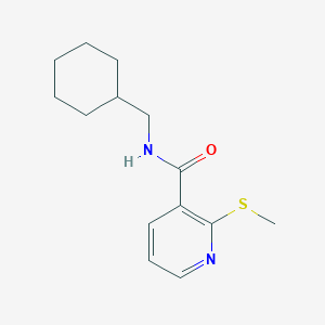 molecular formula C14H20N2OS B13352104 N-(cyclohexylmethyl)-2-methylsulfanylpyridine-3-carboxamide CAS No. 794537-28-3