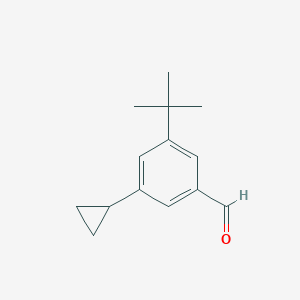 3-(tert-Butyl)-5-cyclopropylbenzaldehyde