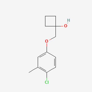 1-((4-Chloro-3-methylphenoxy)methyl)cyclobutan-1-ol