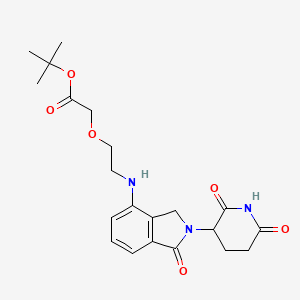 tert-Butyl 2-(2-((2-(2,6-dioxopiperidin-3-yl)-1-oxoisoindolin-4-yl)amino)ethoxy)acetate