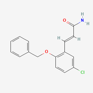 3-[2-(Benzyloxy)-5-chlorophenyl]acrylamide