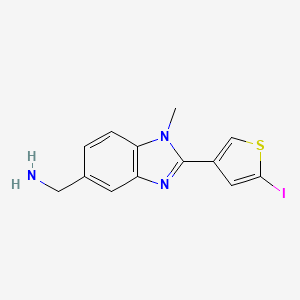 (2-(5-Iodothiophen-3-yl)-1-methyl-1H-benzo[d]imidazol-5-yl)methanamine