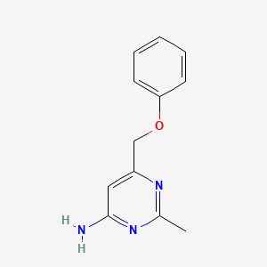 2-Methyl-6-(phenoxymethyl)pyrimidin-4-amine