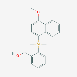 [2-[(4-Methoxynaphthalen-1-yl)-dimethylsilyl]phenyl]methanol