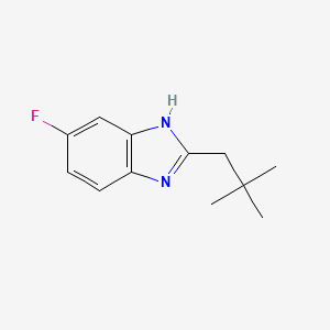 molecular formula C12H15FN2 B13352230 6-Fluoro-2-neopentyl-1H-benzo[d]imidazole 