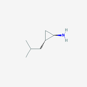 molecular formula C7H15N B13352238 (1R,2R)-2-Isobutylcyclopropan-1-amine 