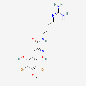 (E)-3-(3,5-Dibromo-2-hydroxy-4-methoxyphenyl)-N-(4-guanidinobutyl)-2-(hydroxyimino)propanamide