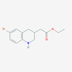 Ethyl 2-(6-bromo-1,2,3,4-tetrahydroquinolin-3-yl)acetate