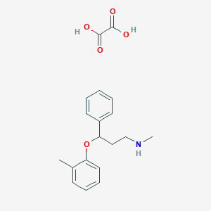 molecular formula C19H23NO5 B13352274 N-Methyl-3-phenyl-3-(o-tolyloxy)propan-1-amine oxalate 