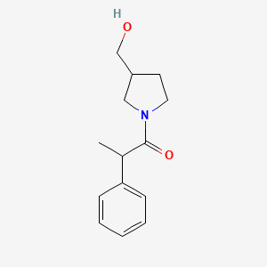 1-(3-(Hydroxymethyl)pyrrolidin-1-yl)-2-phenylpropan-1-one