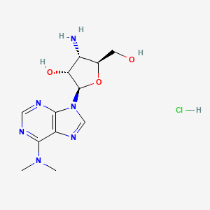 (2R,3R,4S,5S)-4-Amino-2-(6-(dimethylamino)-9H-purin-9-yl)-5-(hydroxymethyl)tetrahydrofuran-3-ol hydrochloride