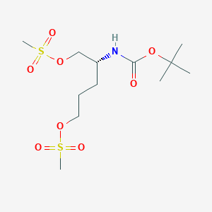 (R)-2-((tert-Butoxycarbonyl)amino)pentane-1,5-diyl dimethanesulfonate