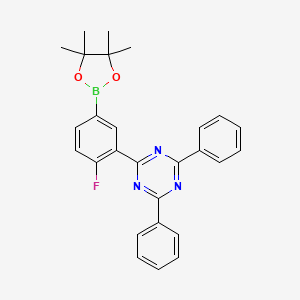 2-(2-Fluoro-5-(4,4,5,5-tetramethyl-1,3,2-dioxaborolan-2-yl)phenyl)-4,6-diphenyl-1,3,5-triazine