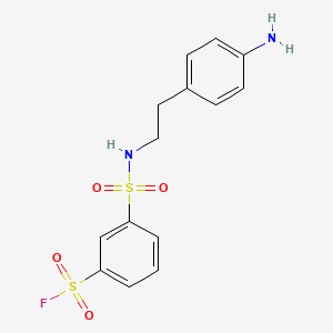 3-(N-(4-Aminophenethyl)sulfamoyl)benzene-1-sulfonyl fluoride