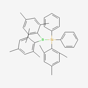 molecular formula C39H43BSi B13352429 [Bis(2,4,6-trimethylphenyl)boranyl](diphenyl)(2,4,6-trimethylphenyl)silane CAS No. 185672-19-9