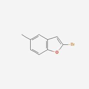 molecular formula C9H7BrO B13352431 2-Bromo-5-methylbenzofuran 