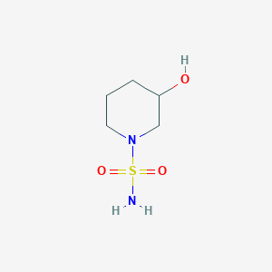 molecular formula C5H12N2O3S B13352451 3-Hydroxypiperidine-1-sulfonamide 