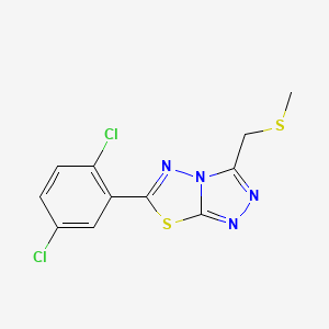 6-(2,5-Dichlorophenyl)-3-[(methylsulfanyl)methyl][1,2,4]triazolo[3,4-b][1,3,4]thiadiazole