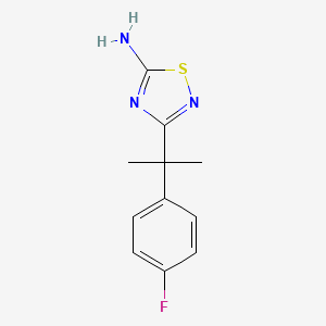 3-(2-(4-Fluorophenyl)propan-2-yl)-1,2,4-thiadiazol-5-amine