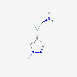 (1R,2S)-2-(1-Methyl-1H-pyrazol-4-yl)cyclopropan-1-amine