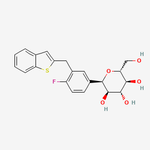 (2R,3R,4R,5S,6R)-2-(3-(Benzo[b]thiophen-2-ylmethyl)-4-fluorophenyl)-6-(hydroxymethyl)tetrahydro-2H-pyran-3,4,5-triol