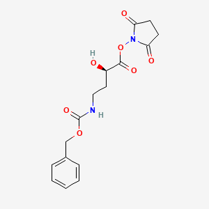 (R)-2,5-Dioxopyrrolidin-1-yl 4-(((benzyloxy)carbonyl)amino)-2-hydroxybutanoate