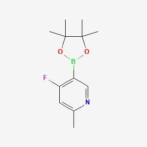 4-Fluoro-2-methyl-5-(4,4,5,5-tetramethyl-1,3,2-dioxaborolan-2-yl)pyridine