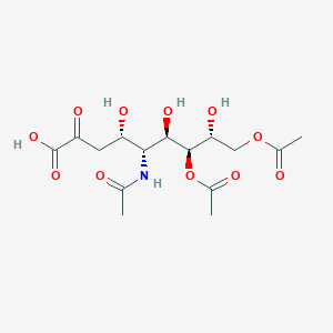 molecular formula C15H23NO11 B13352635 (4S,5R,6R,7S,8R)-5-Acetamido-7,9-diacetoxy-4,6,8-trihydroxy-2-oxononanoic acid 