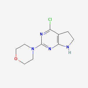 4-Chloro-2-morpholin-4-yl-6,7-dihydro-5H-pyrrolo[2,3-d]pyrimidine