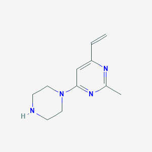 2-Methyl-4-(piperazin-1-yl)-6-vinylpyrimidine