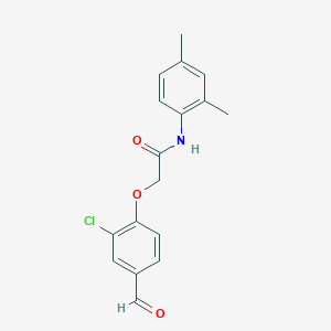 2-(2-chloro-4-formylphenoxy)-N-(2,4-dimethylphenyl)acetamide