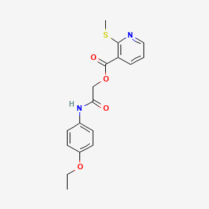 2-((4-Ethoxyphenyl)amino)-2-oxoethyl 2-(methylthio)nicotinate